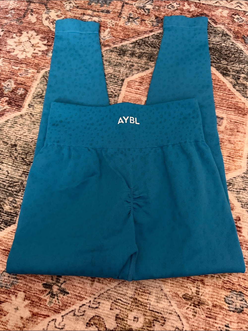 AYBL Teal Seamless High-Rise Leggings Size Small